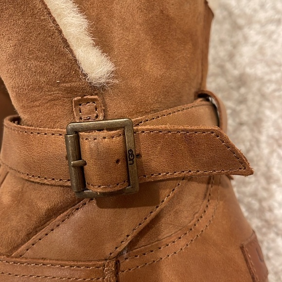 UGG Romely Buckle Chestnut Boots - Women's Size 7 - Picture 4 of 11